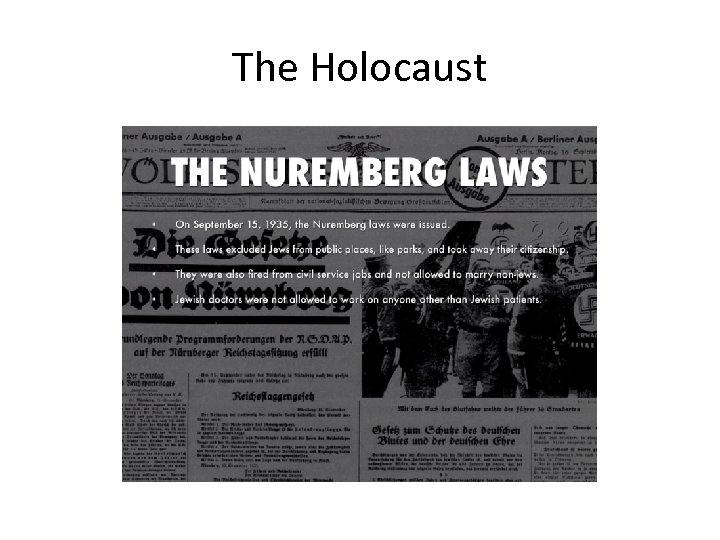 The Holocaust 
