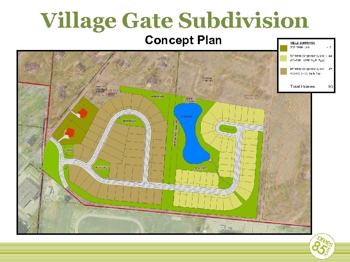 Village Gate Subdivision Concept Plan 