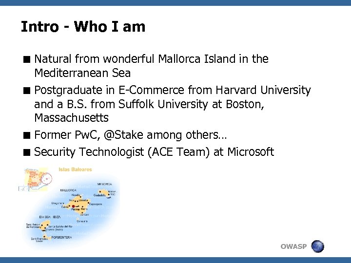 Intro - Who I am < Natural from wonderful Mallorca Island in the Mediterranean