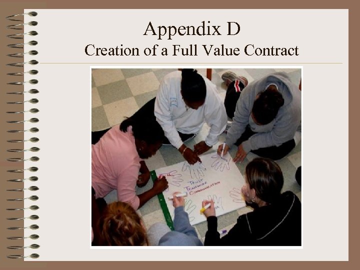 Appendix D Creation of a Full Value Contract 