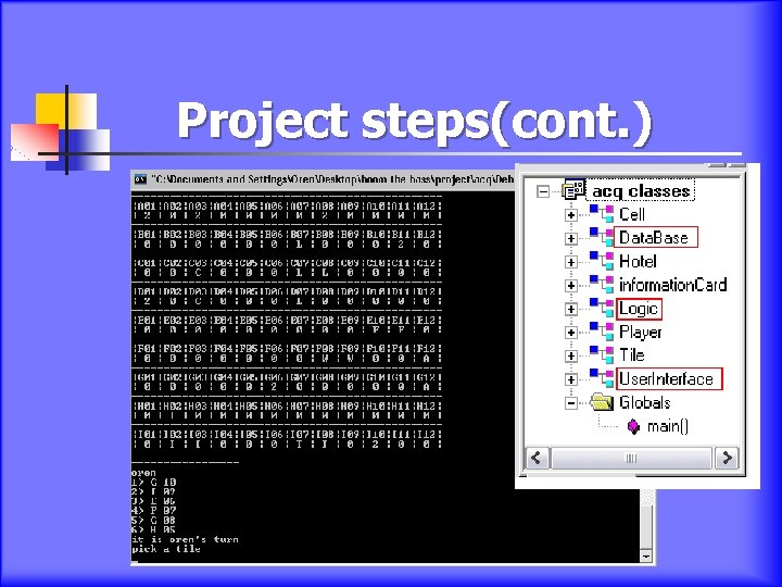 Project steps(cont. ) 