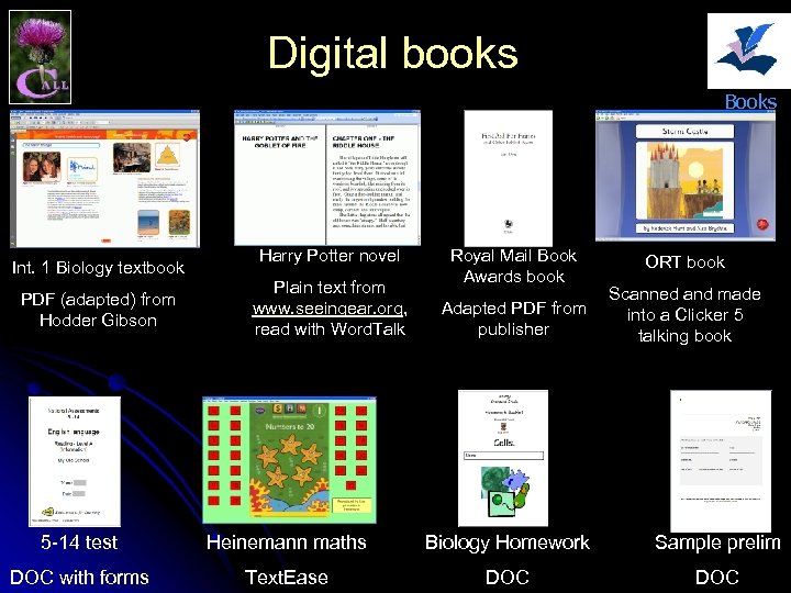 Digital books Books for All Int. 1 Biology textbook PDF (adapted) from Hodder Gibson
