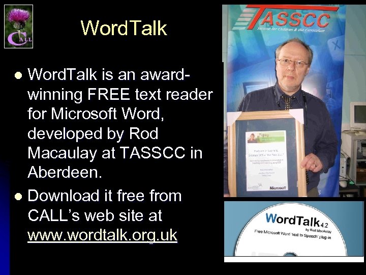 Word. Talk Books for All Word. Talk is an awardwinning FREE text reader for