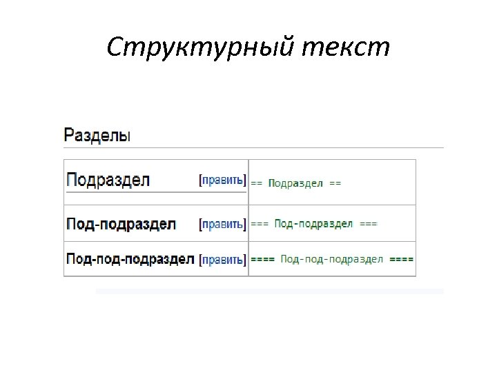 Структурный текст 