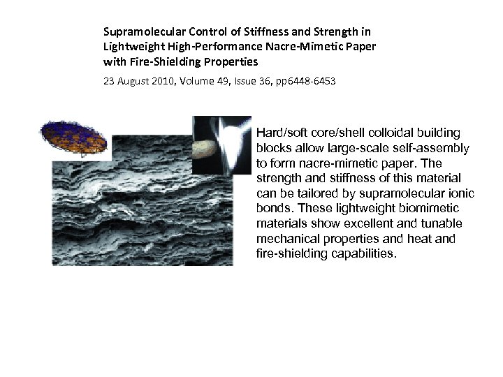 Supramolecular Control of Stiffness and Strength in Lightweight High-Performance Nacre-Mimetic Paper with Fire-Shielding Properties