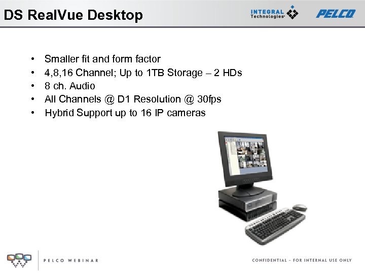 DS Real. Vue Desktop • • • Smaller fit and form factor 4, 8,