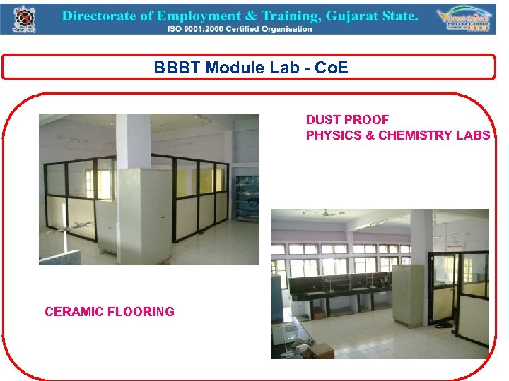 BBBT Module Lab - Co. E DUST PROOF PHYSICS & CHEMISTRY LABS CERAMIC FLOORING