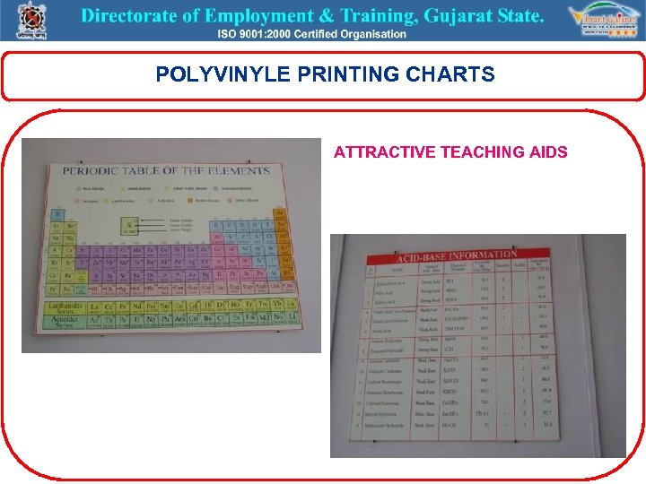 POLYVINYLE PRINTING CHARTS ATTRACTIVE TEACHING AIDS 