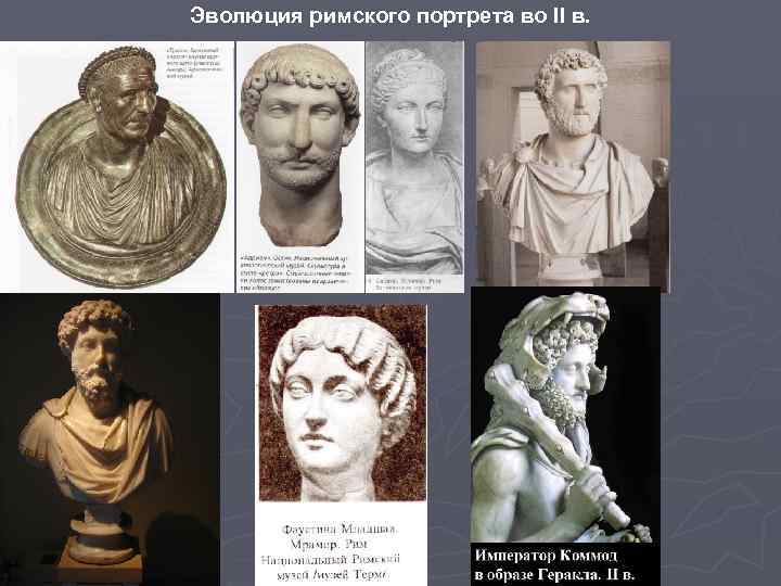 Эволюция римского портрета во II в. 