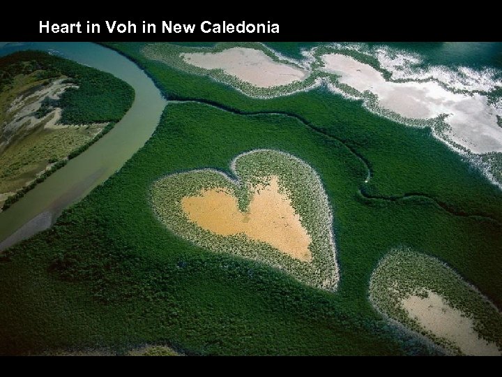 Heart in Voh in New Caledonia 