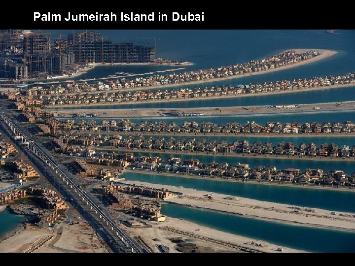 Palm Jumeirah Island in Dubai 