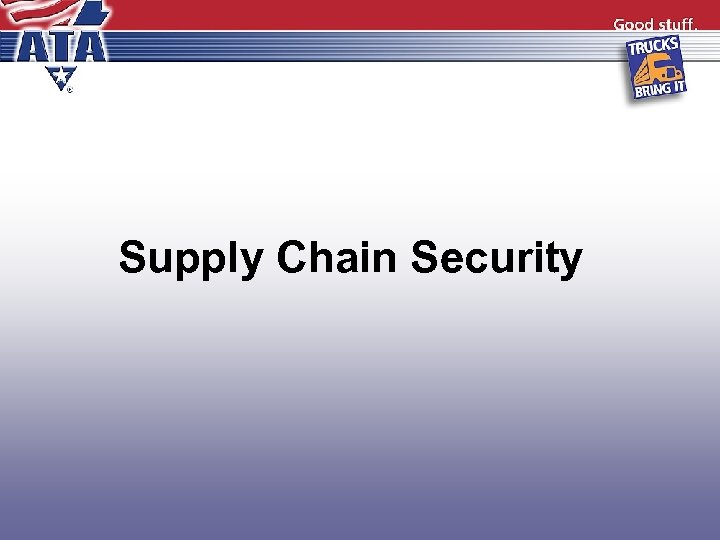 Supply Chain Security 