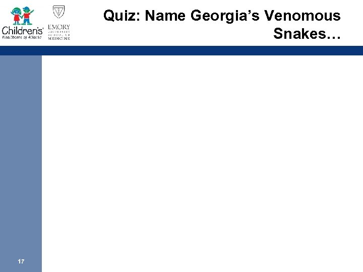 Quiz: Name Georgia’s Venomous Snakes… 17 