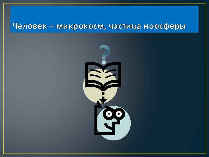 Человек – микрокосм, частица ноосферы 