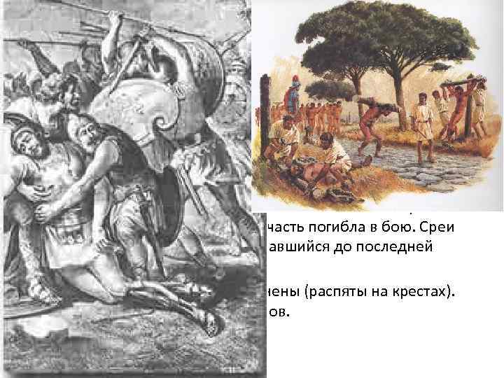 Рабы в ловушке • С севера подошло огромное римское войско под командованием Красса. Оно