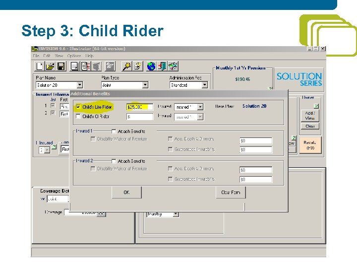 Step 3: Child Rider 