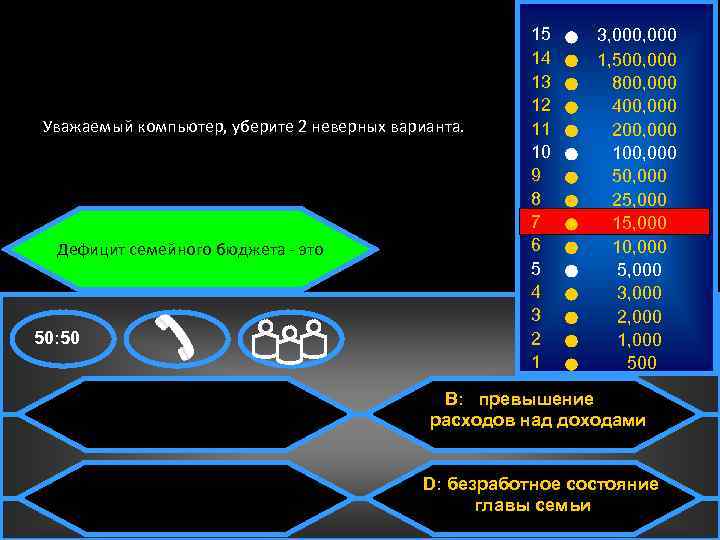 Уважаемый компьютер, уберите 2 неверных варианта. В каком слове буква “e” не читается? Дефицит