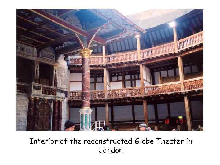 Interior of the reconstructed Globe Theater in London 