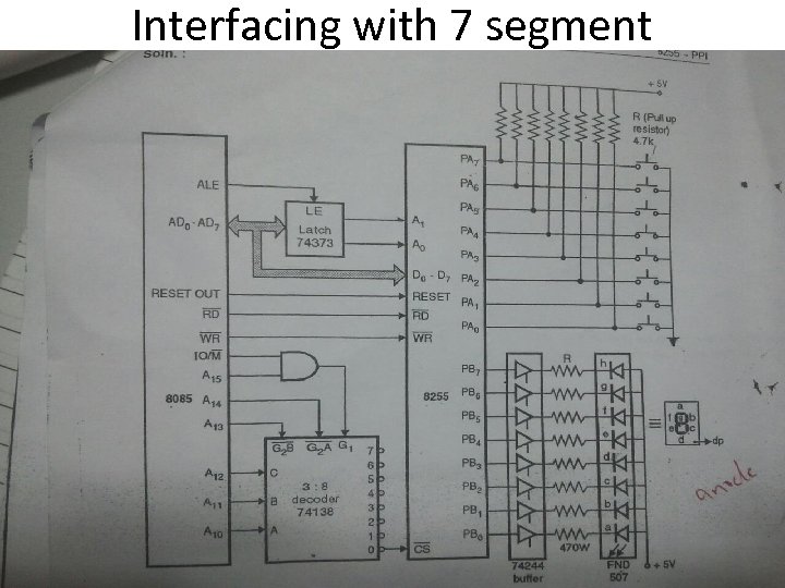 Interfacing with 7 segment 