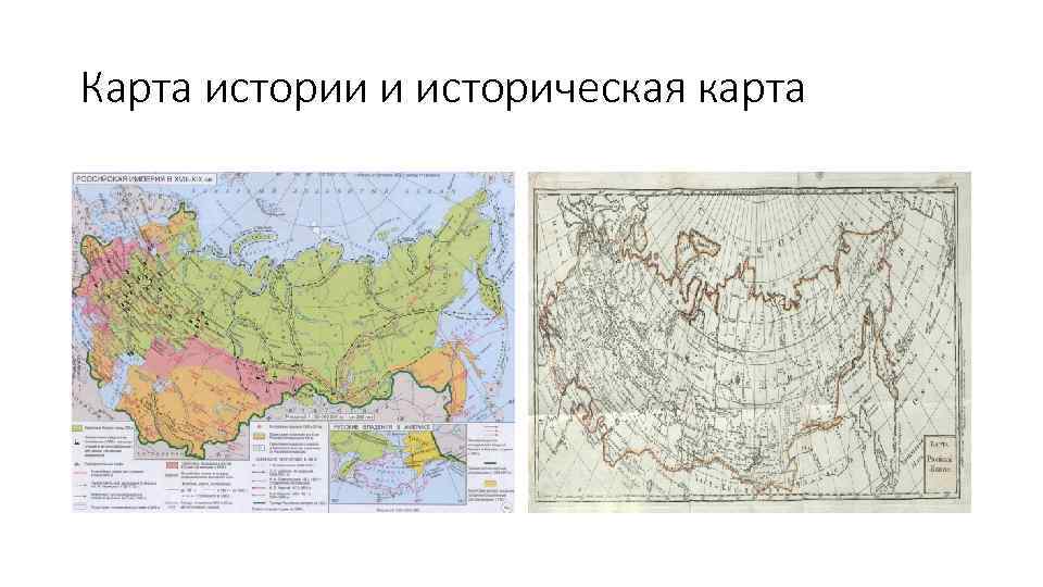 Карта истории и историческая карта 