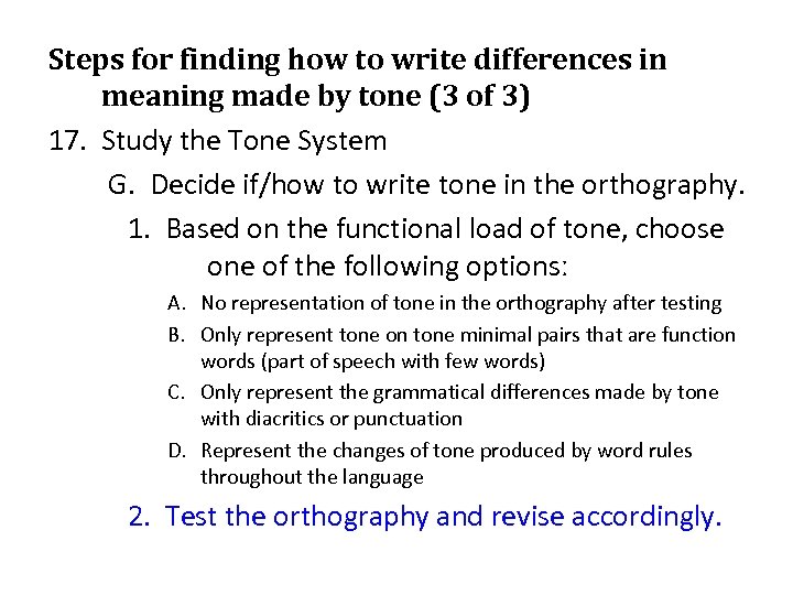 Steps for finding how to write differences in meaning made by tone (3 of