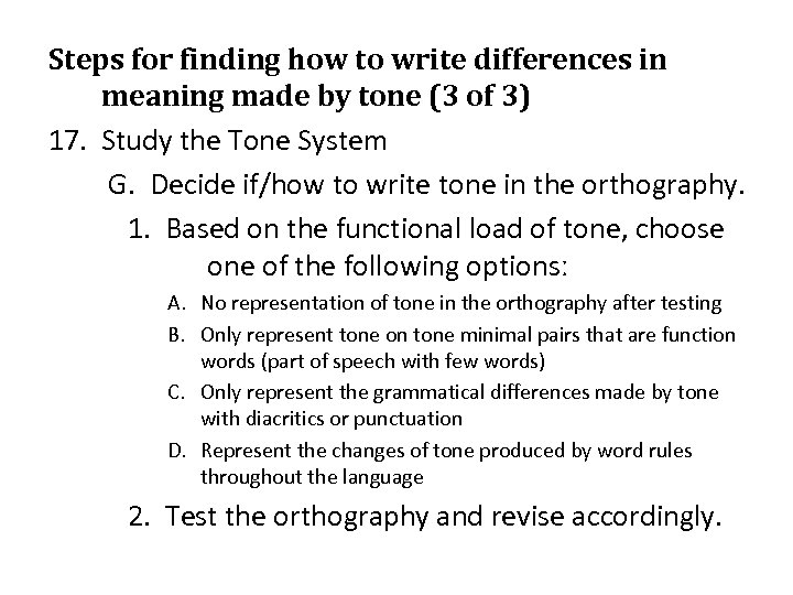 Steps for finding how to write differences in meaning made by tone (3 of