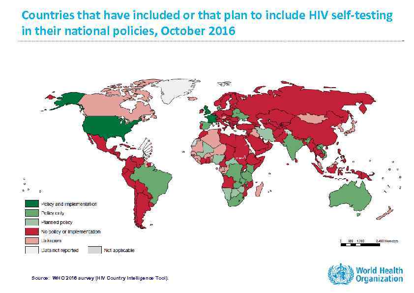 Countries that have included or that plan to include HIV self-testing in their national