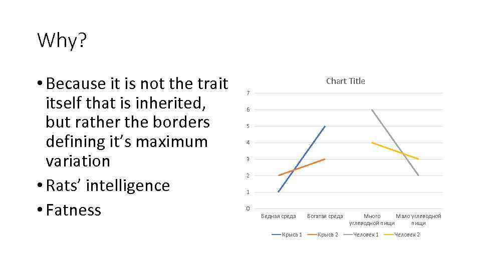 Why? • Because it is not the trait itself that is inherited, but rather