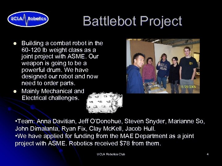 Battlebot Project l l Building a combat robot in the 60 -120 lb weight