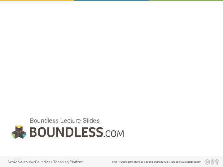 Boundless Lecture Slides Available on the Boundless Teaching Platform Free to share, print, make