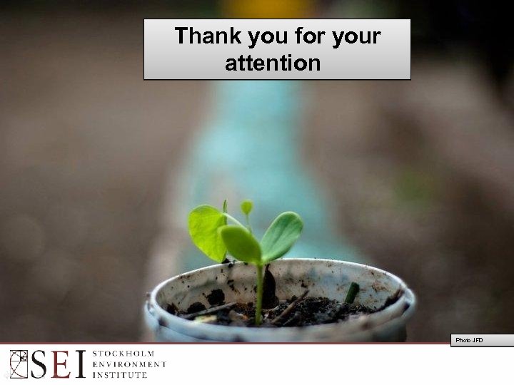 Thank you for your attention Photo JFD 