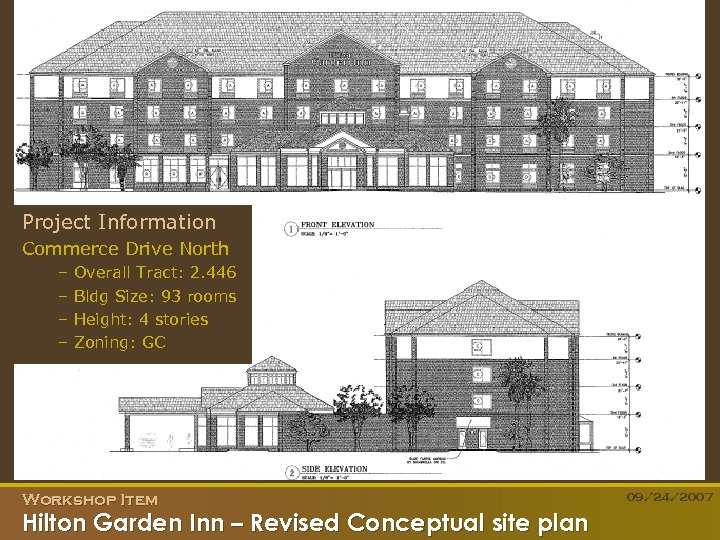 Project Information Commerce Drive North – – Overall Tract: 2. 446 Bldg Size: 93