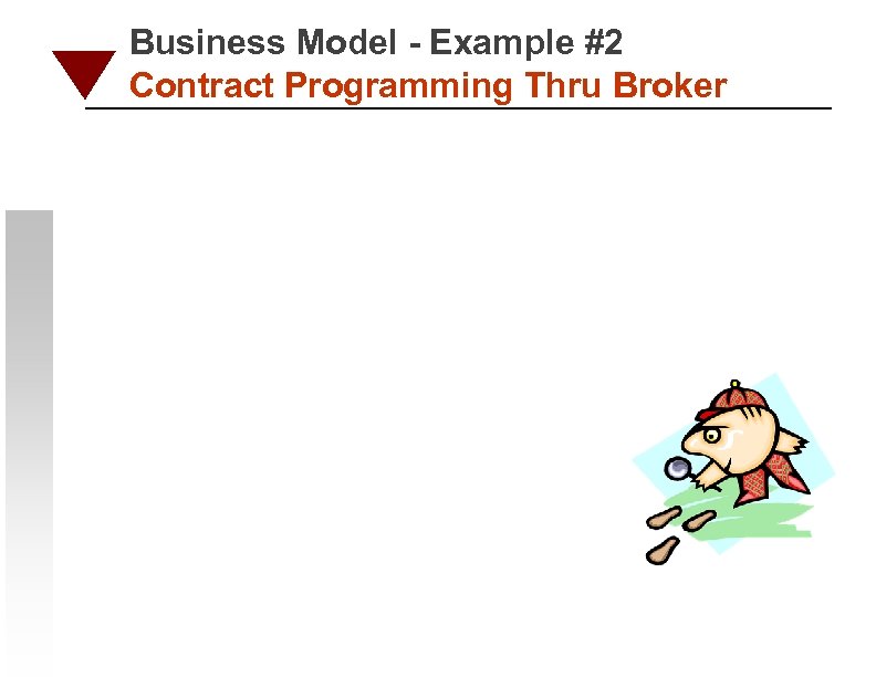Business Model - Example #2 Contract Programming Thru Broker 