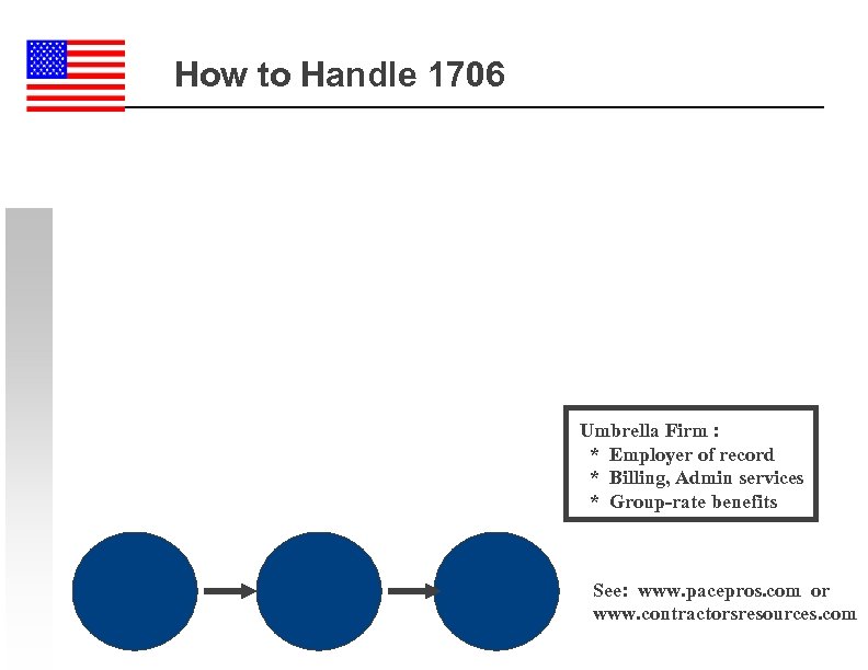 How to Handle 1706 Umbrella Firm : * Employer of record * Billing, Admin