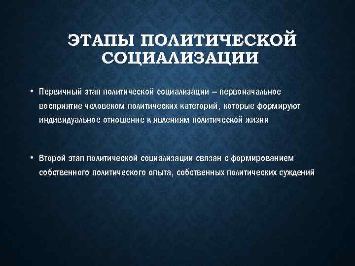 Политическая социализация картинки