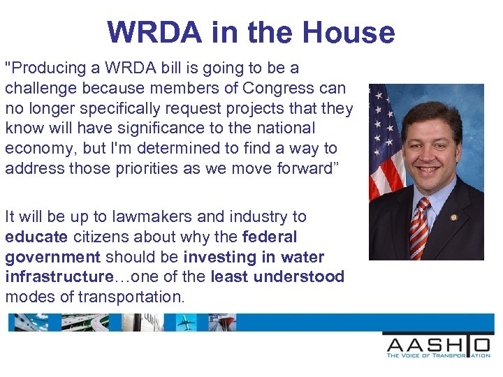 WRDA in the House 