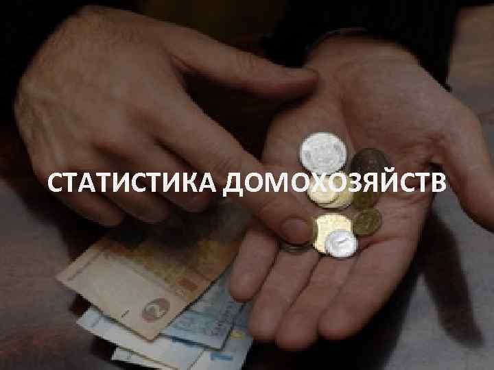 СТАТИСТИКА ДОМОХОЗЯЙСТВ 