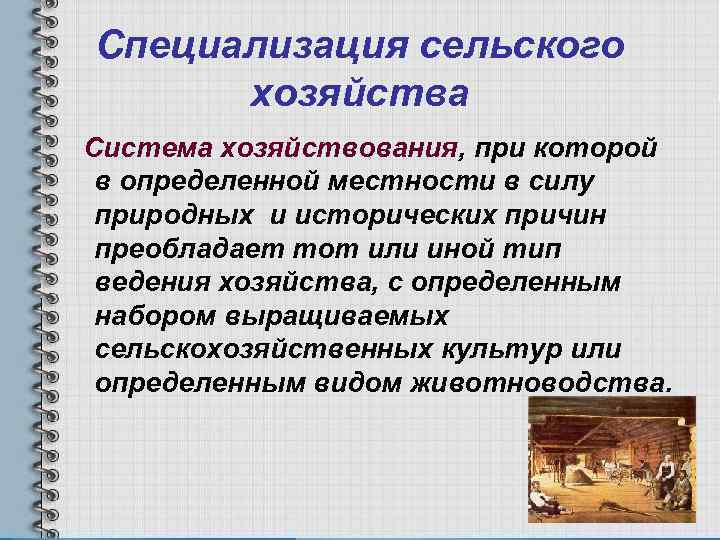 Специализация растениеводства