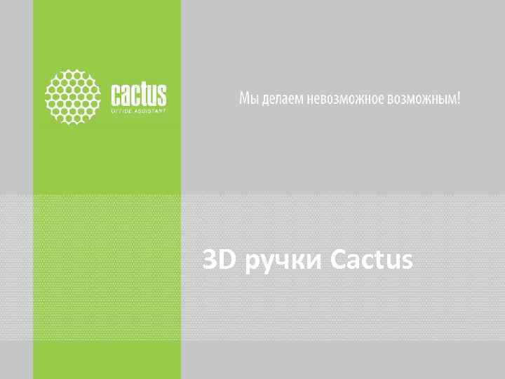 3 D ручки Cactus 