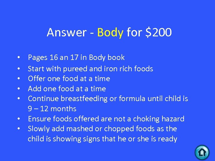 Answer - Body for $200 Pages 16 an 17 in Body book Start with
