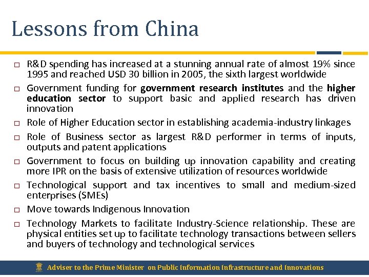 Lessons from China R&D spending has increased at a stunning annual rate of almost