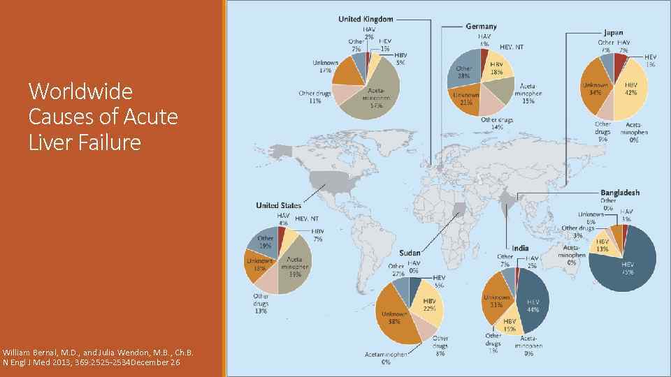 Worldwide Causes of Acute Liver Failure William Bernal, M. D. , and Julia Wendon,
