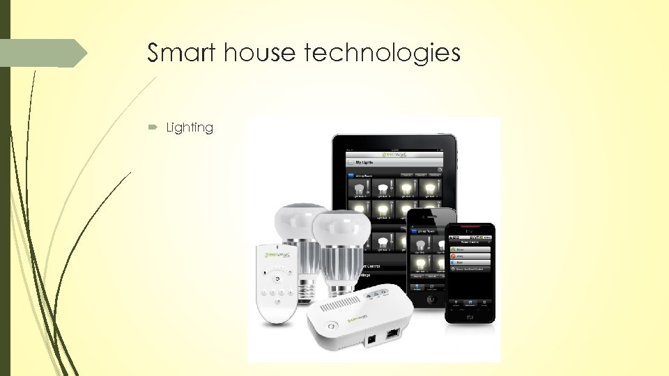 Smart house technologies Lighting 