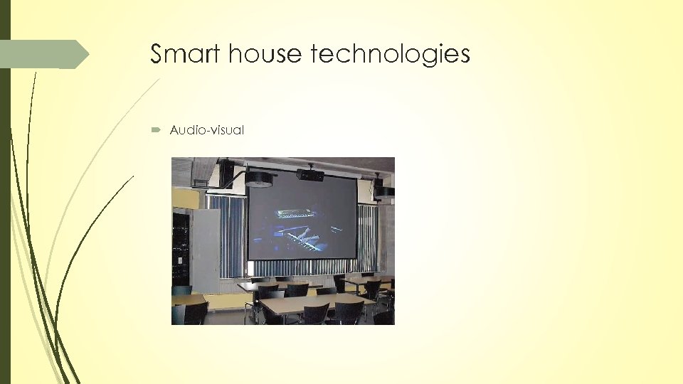 Smart house technologies Audio-visual 
