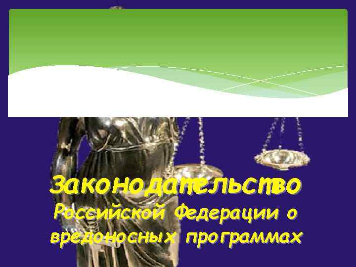 Законодательство Российской Федерации о вредоносных программах 