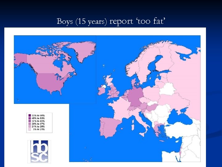 Boys (15 years) report ‘too fat’ 