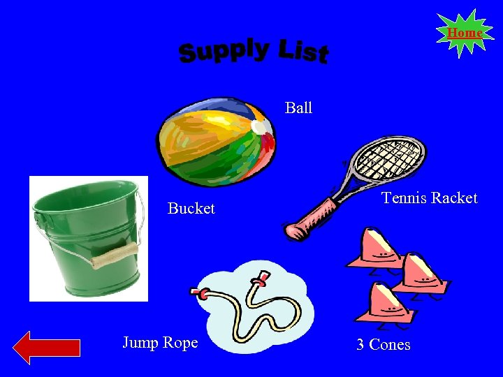 Home Ball Bucket Jump Rope Tennis Racket 3 Cones 