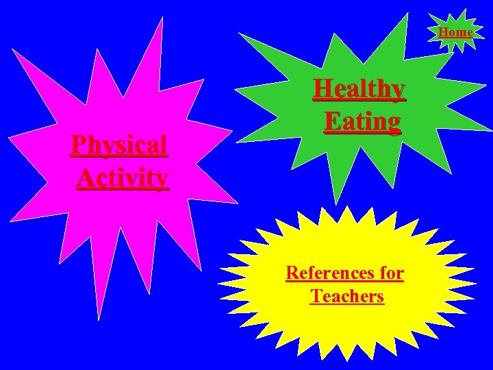 Home Physical Activity Healthy Eating References for Teachers 