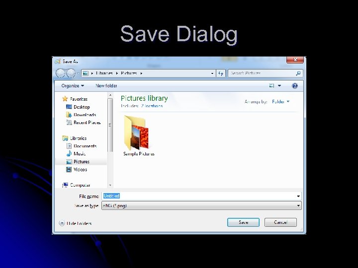 Save Dialog 