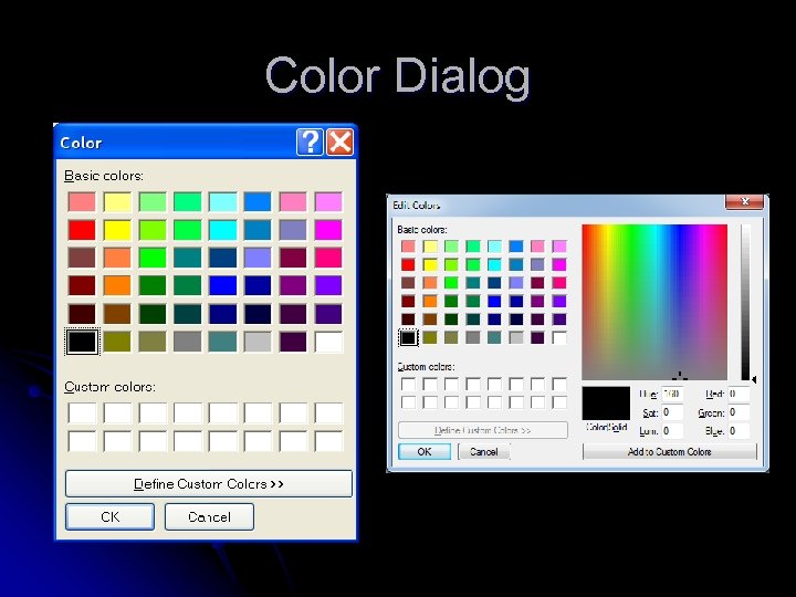 Color Dialog 